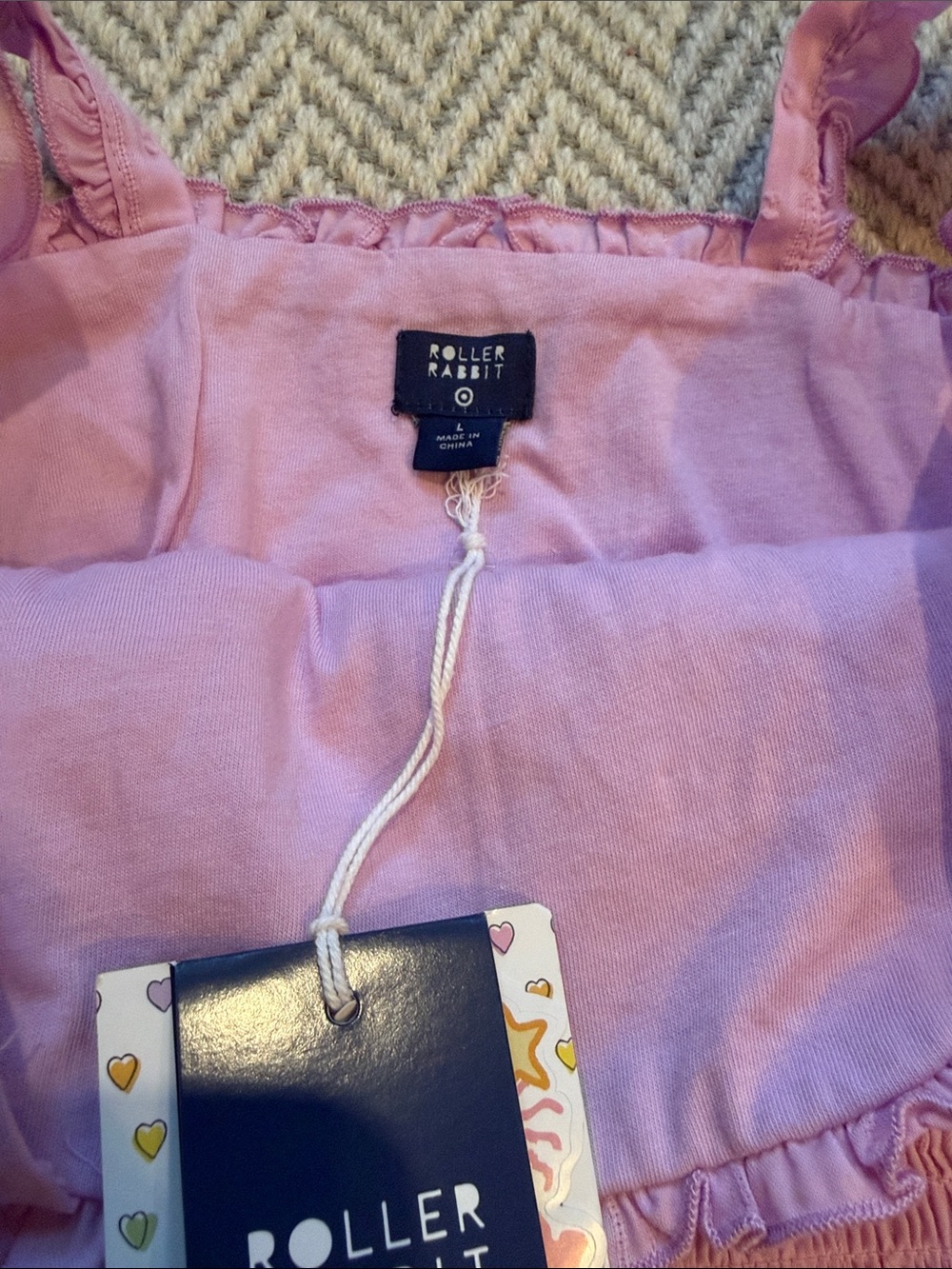Roller Rabbit Purple Smocked Ruffle Tank - Picture 2 of 3